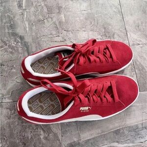 Puma Red Suede Sneakers - Men’s 11